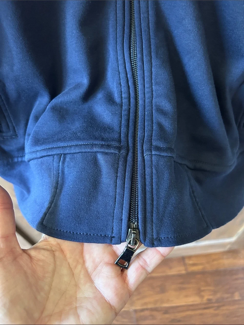 Ralph Lauren Navy Track Jacket with Red Shoulder Stripes XL